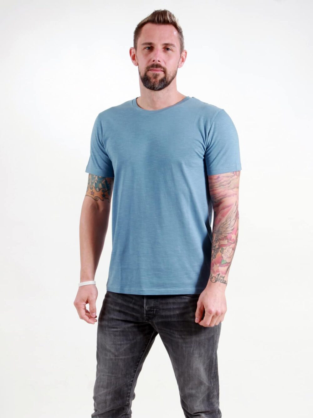 Basic T-Shirt Man light blue