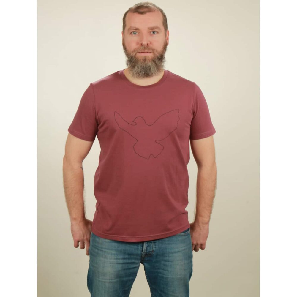 t-shirt herren dove berry