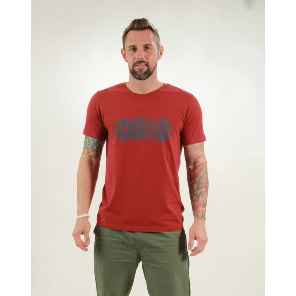 t-shirt herren invisible red