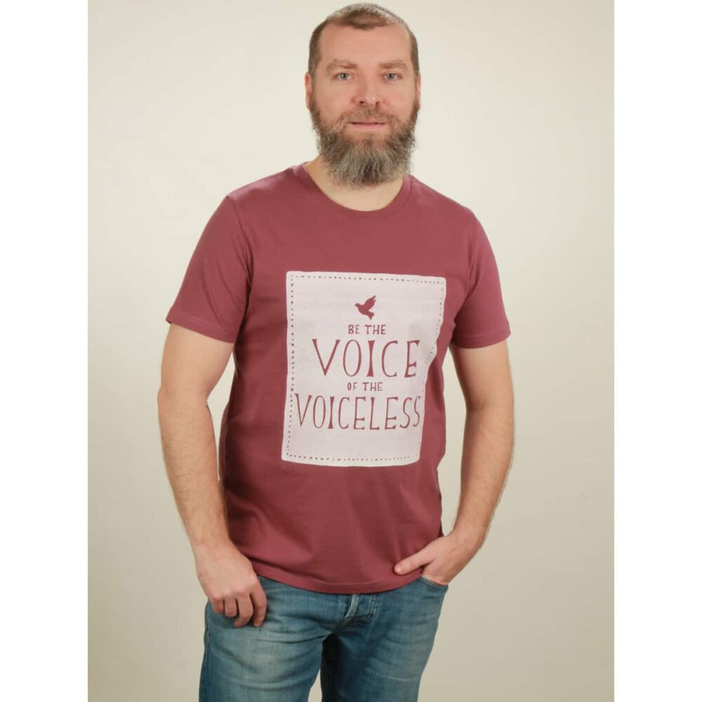 t-shirt herren voiceless berry