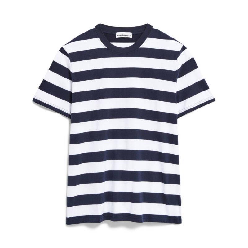 Bahaar Stripes night sky - white