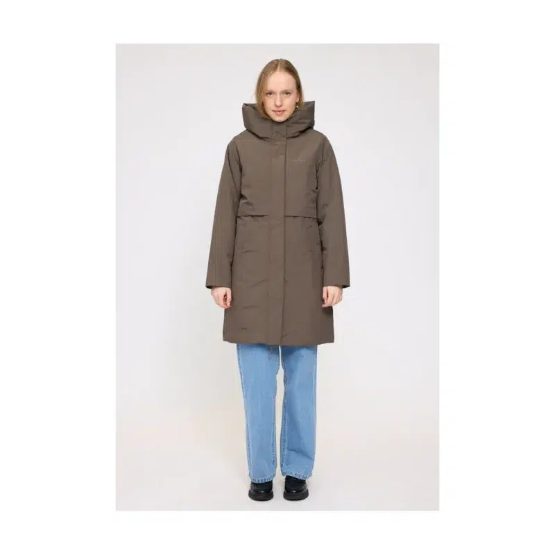 Basic Padded Parka Damen olive brown