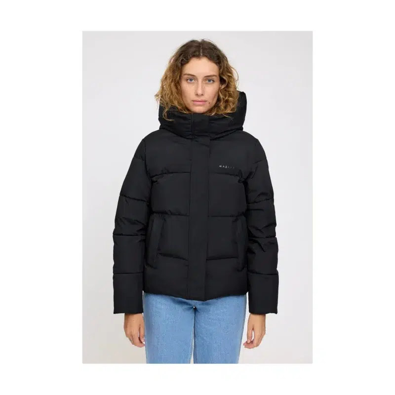 Basic Puffer Jacket Damen black