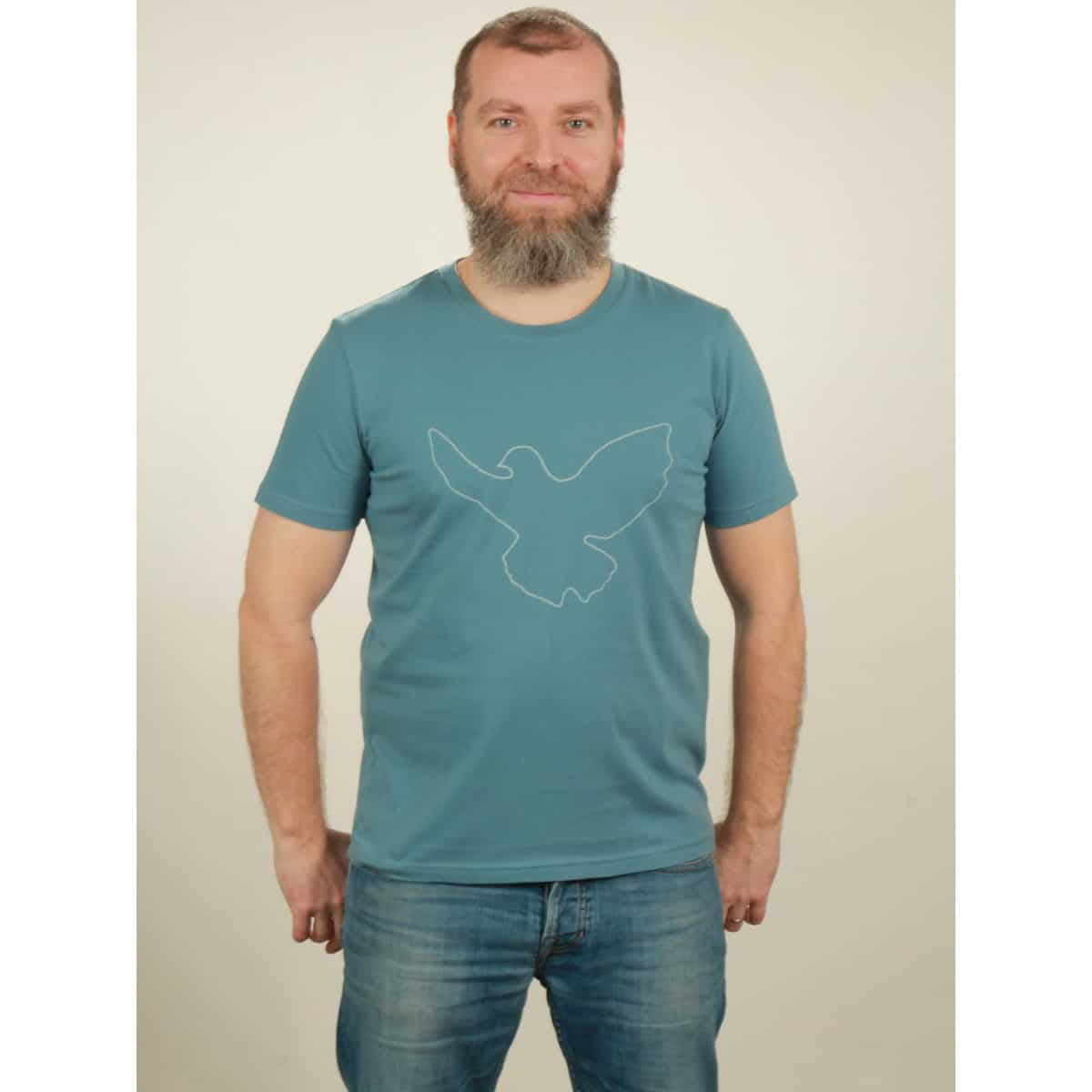 t-shirt herren dove light blue