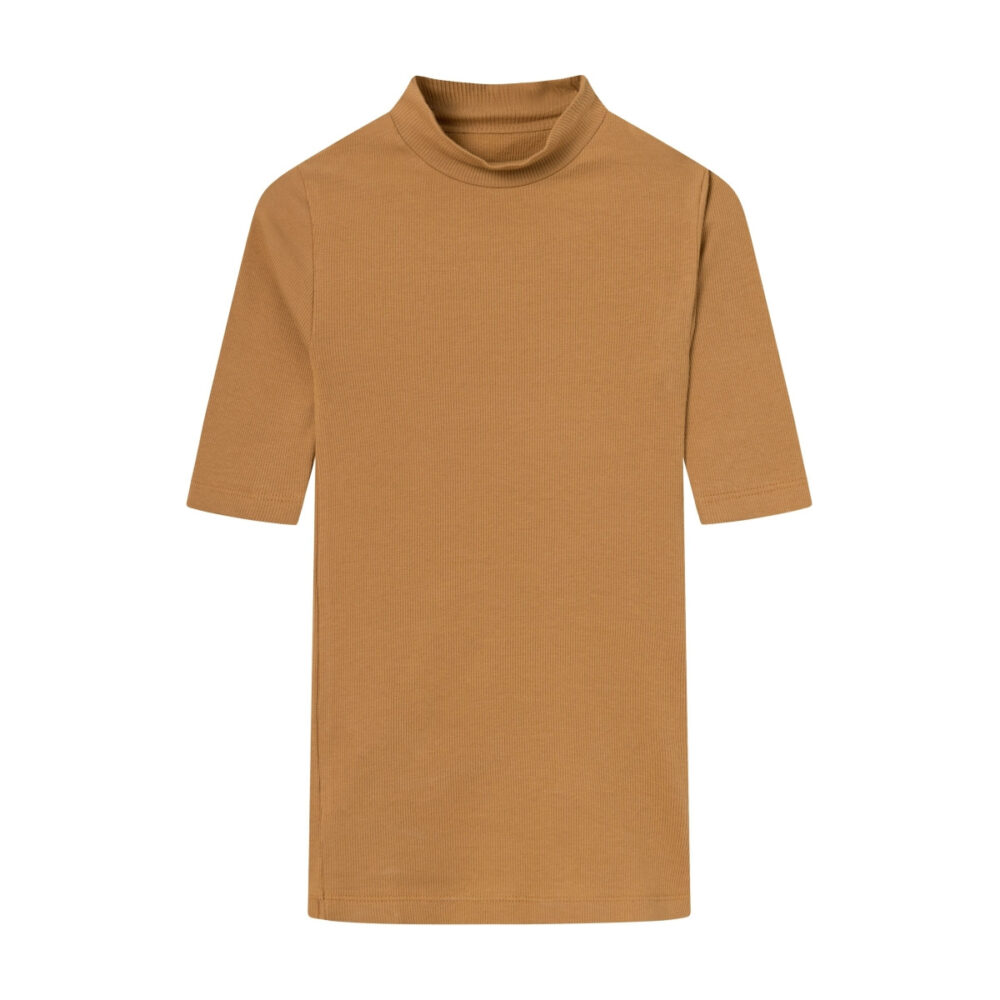 Rib Shirt High Neck buttercream