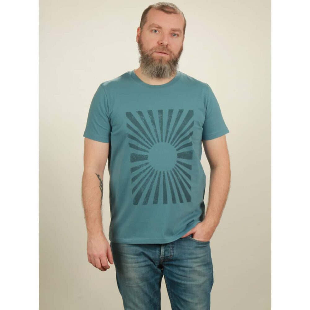 t-shirt herren sun light blue