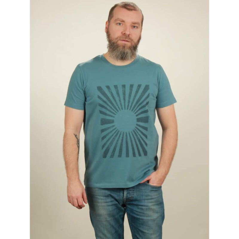 t-shirt herren sun light blue