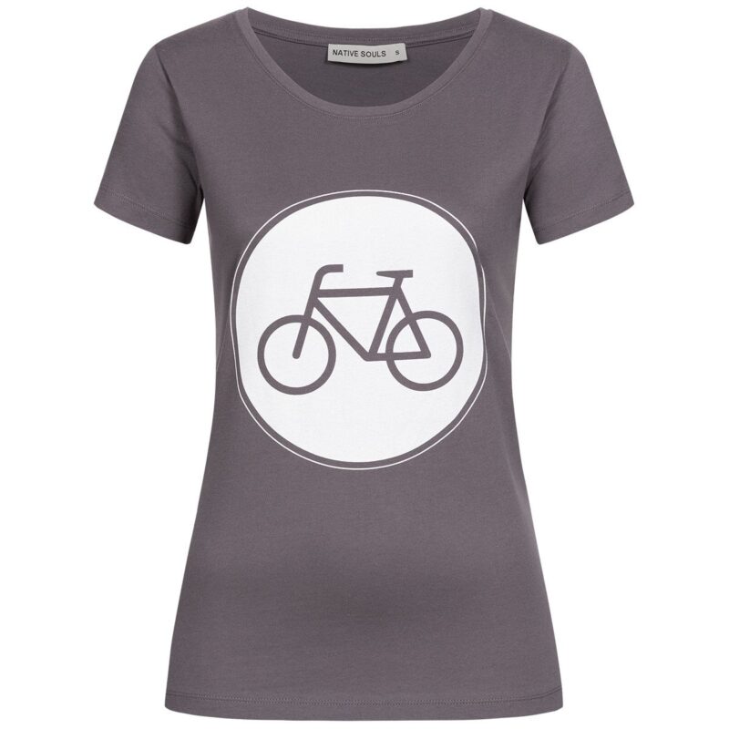 T-Shirt Damen - Bike - charcoal