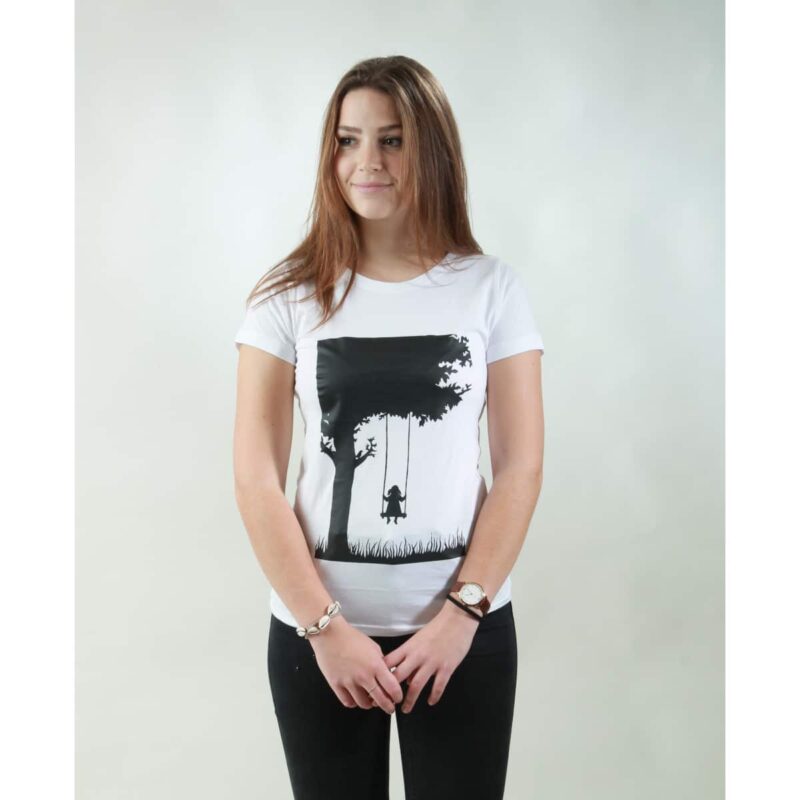 t-shirt damen child white