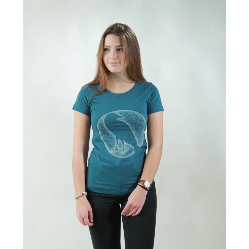 t-shirt damen crows teal