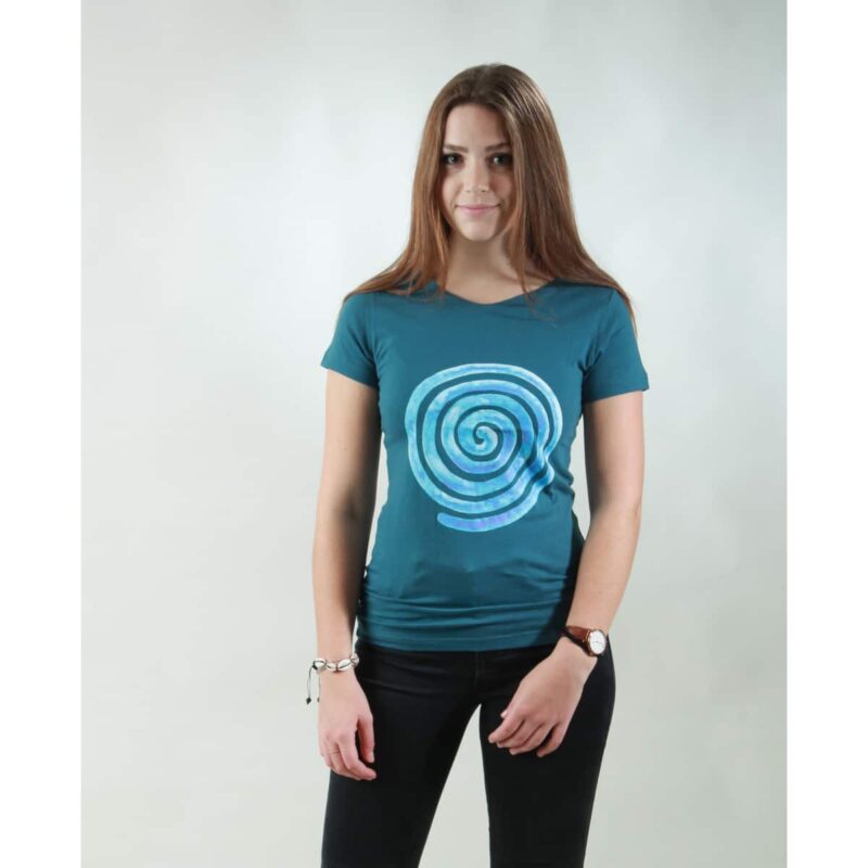 t-shirt damen loop teal