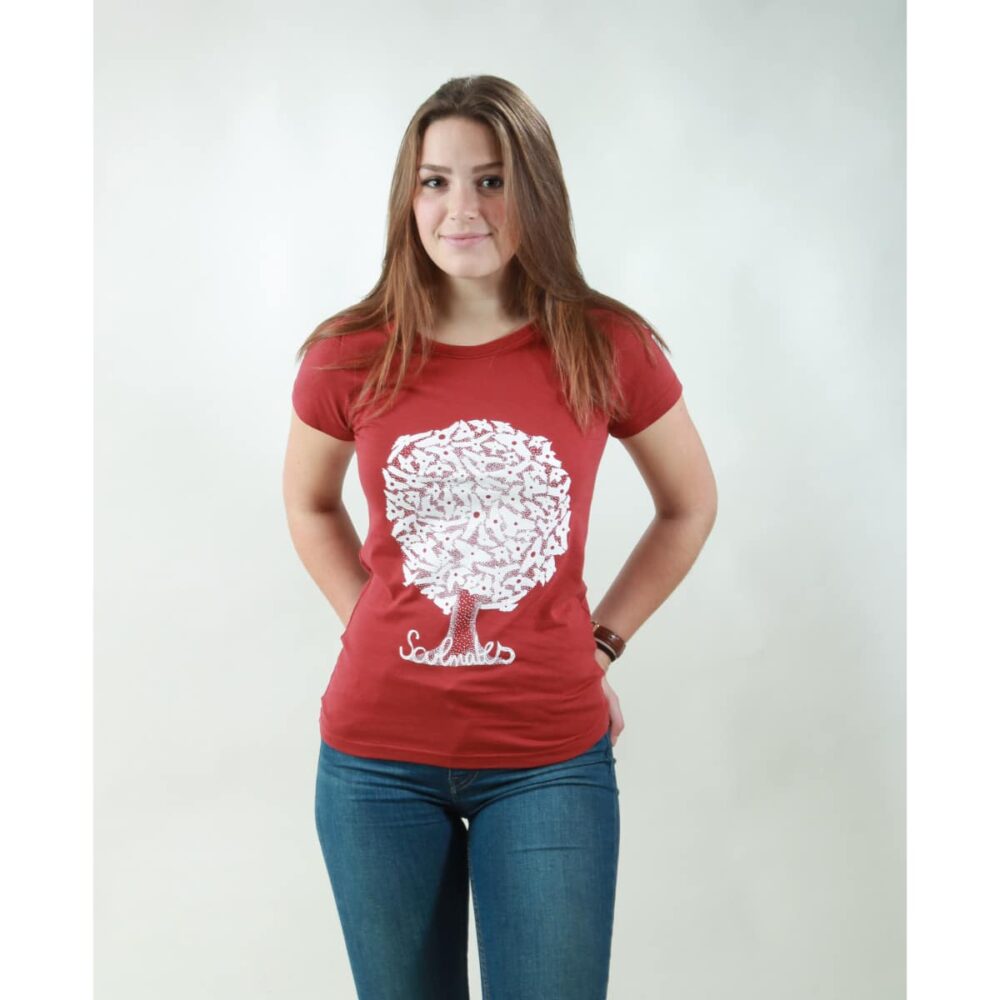 t-shirt damen soulmates red