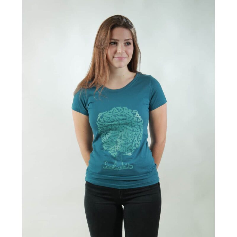 t-shirt damen soulmates teal