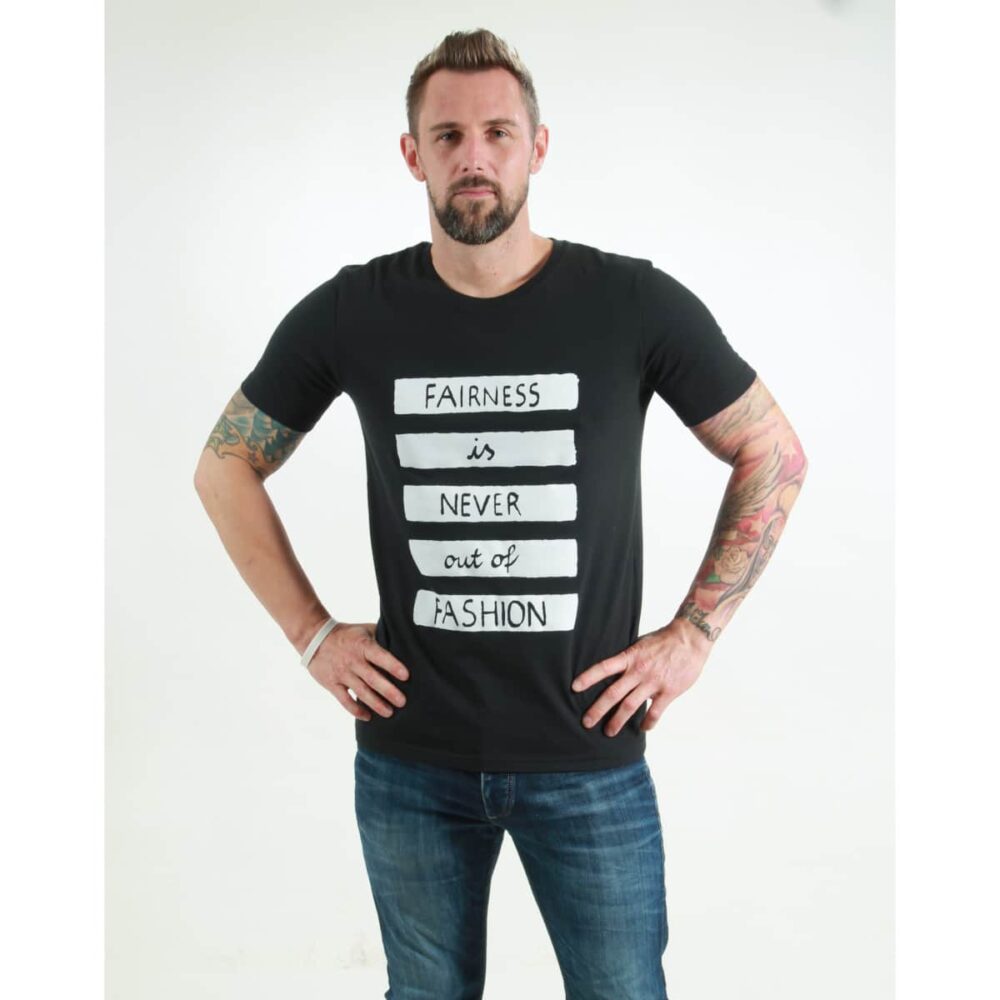 t-shirt herren fair black