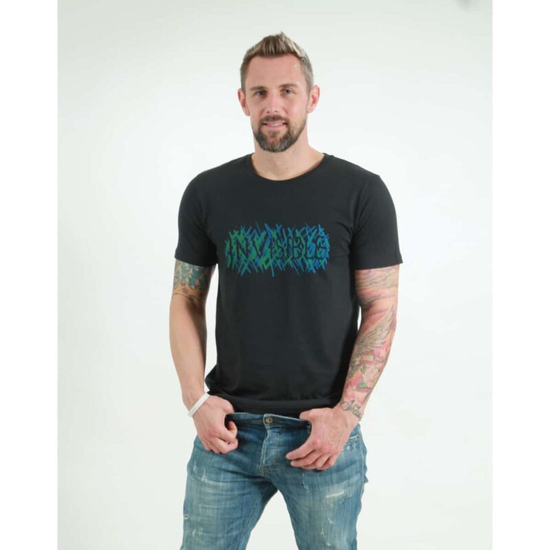 t-shirt herren invisible black