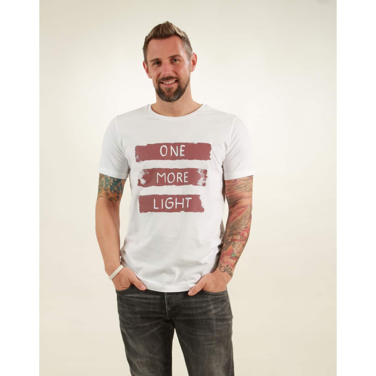 t-shirt herren light white