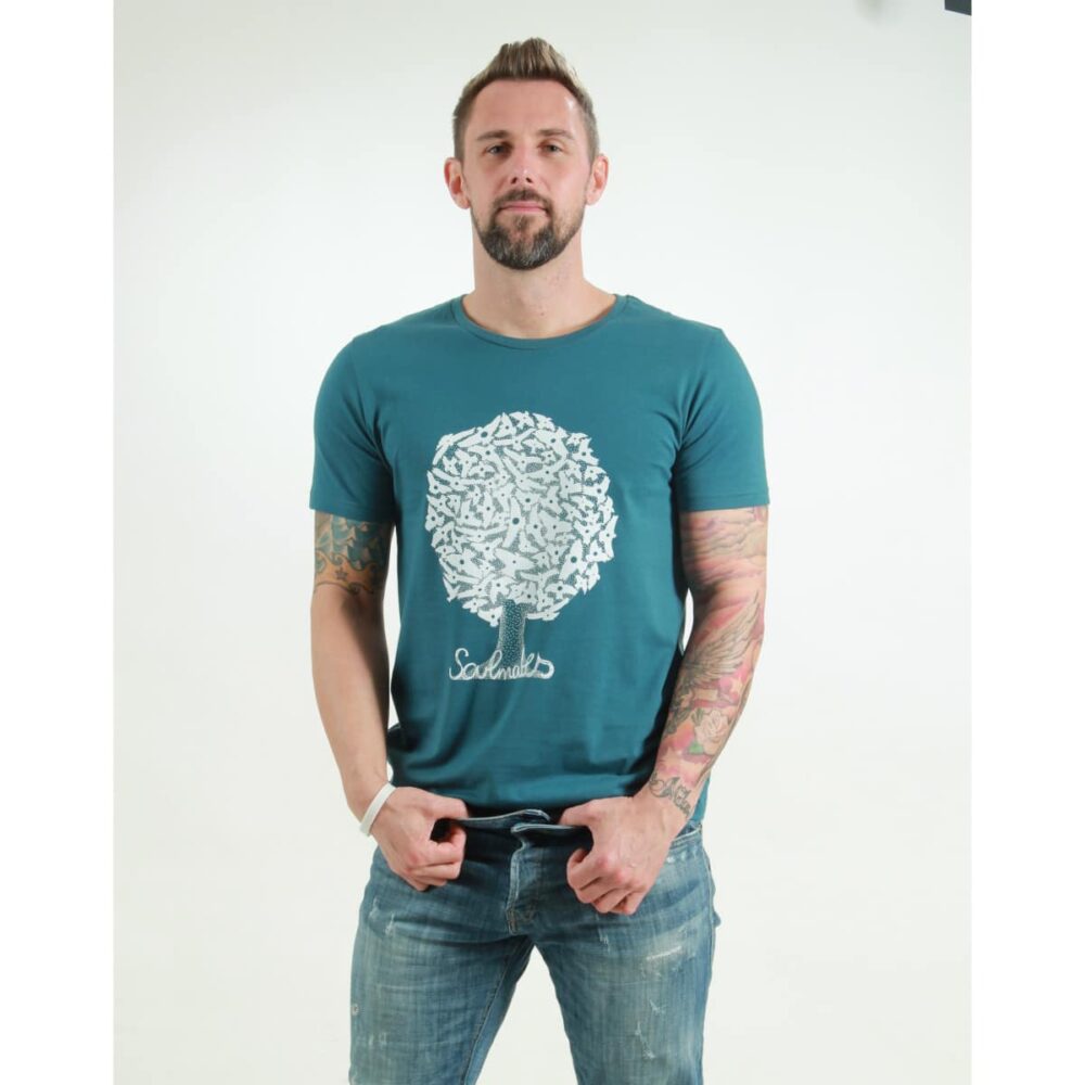 t-shirt herren soulmates teal