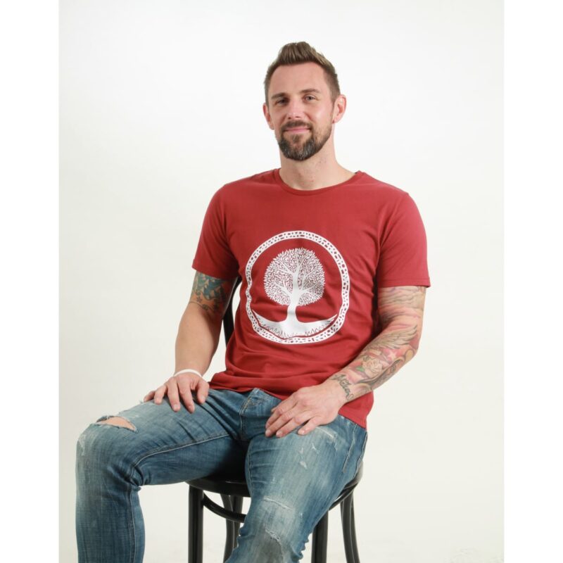 t-shirt herren tree red