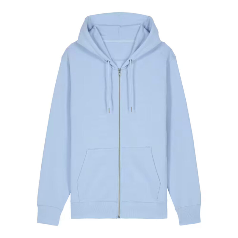 Zip-Hoodie Herren light blue