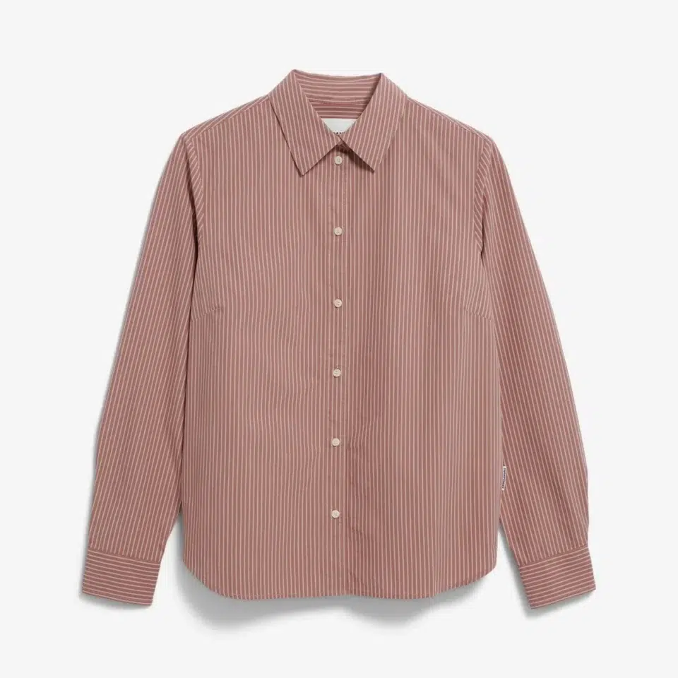 Bluse Louilaa Stripes light berry