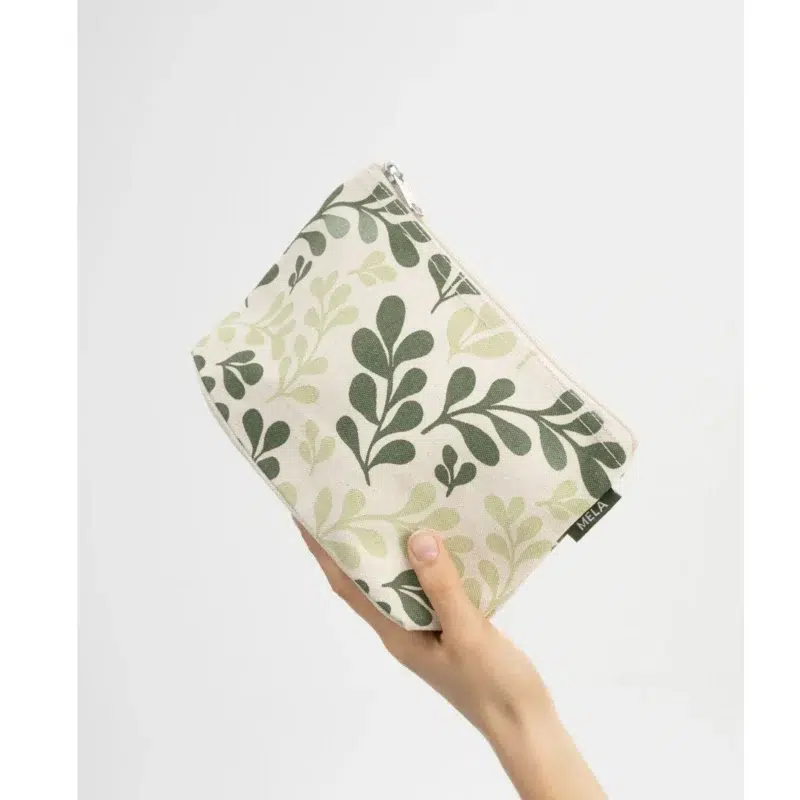 Kosmetiktasche green leaf